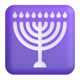 menorah as rendered by Microsoft Teams