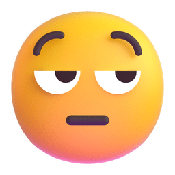 faccina contrariata as rendered by Microsoft Teams
