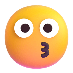 faccina che bacia as rendered by Microsoft Teams