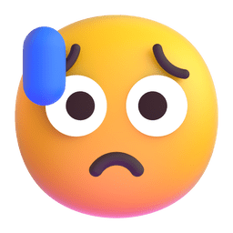faccina delusa ma sollevata as rendered by Microsoft Teams