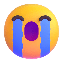 faccina disperata as rendered by Microsoft Teams