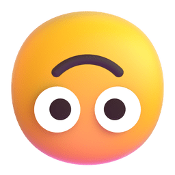 faccina sottosopra as rendered by Microsoft Teams