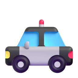 police car as rendered by Microsoft Teams