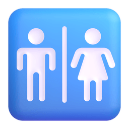 restroom as rendered by Microsoft Teams