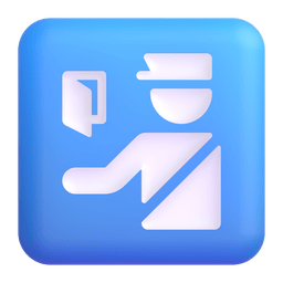 simbolo del controllo passaporti as rendered by Microsoft Teams
