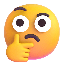생각하는 얼굴 as rendered by Microsoft Teams