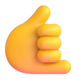 call me hand as rendered by Microsoft Teams