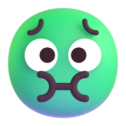 faccina nauseata as rendered by Microsoft Teams
