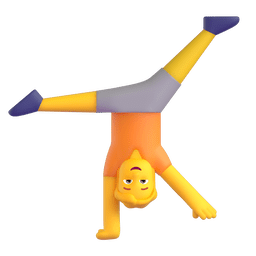 person cartwheeling as rendered by Microsoft Teams