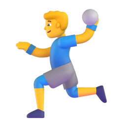 man playing handball as rendered by Microsoft Teams