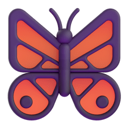 butterfly as rendered by Microsoft Teams