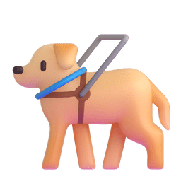 guide dog as rendered by Microsoft Teams