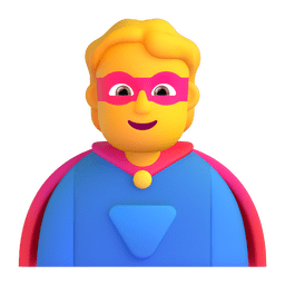 superhero as rendered by Microsoft Teams