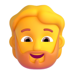 man: beard as rendered by Microsoft Teams