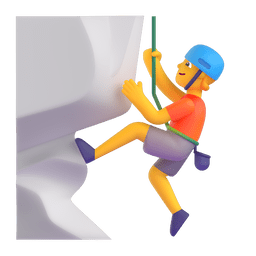 person climbing as rendered by Microsoft Teams