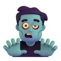 man zombie as rendered by Microsoft Teams