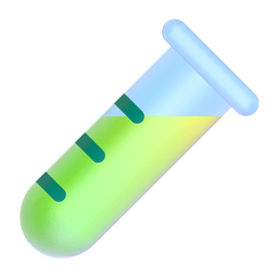 test tube as rendered by Microsoft Teams