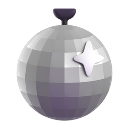 mirror ball as rendered by Microsoft Teams