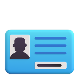 identification card as rendered by Microsoft Teams