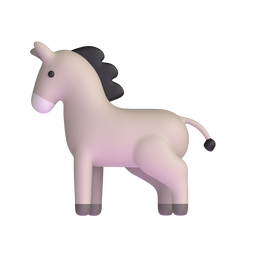 donkey as rendered by Microsoft Teams