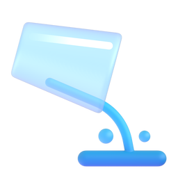 pouring liquid as rendered by Microsoft Teams