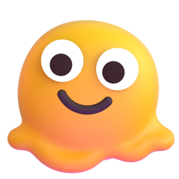 Melting Face as drawn by Microsoft Teams in 15.1