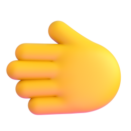 nach links weisende Hand as rendered by Microsoft Teams