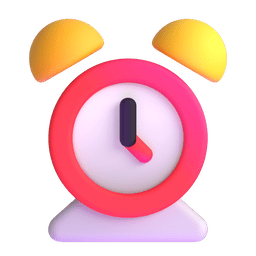 alarm clock as rendered by Microsoft Teams