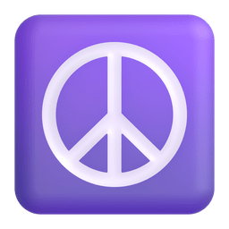 peace symbol as rendered by Microsoft Teams