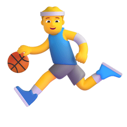 man bouncing ball as rendered by Microsoft Teams