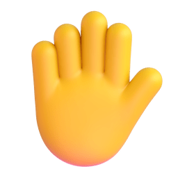 mano alzata as rendered by Microsoft Teams