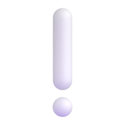 white exclamation mark as rendered by Microsoft Teams
