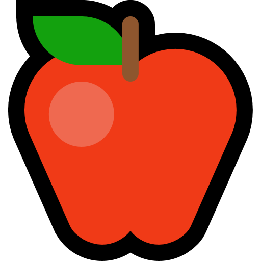 Red Apple as drawn by Microsoft in Windows 10 Anniversary Update