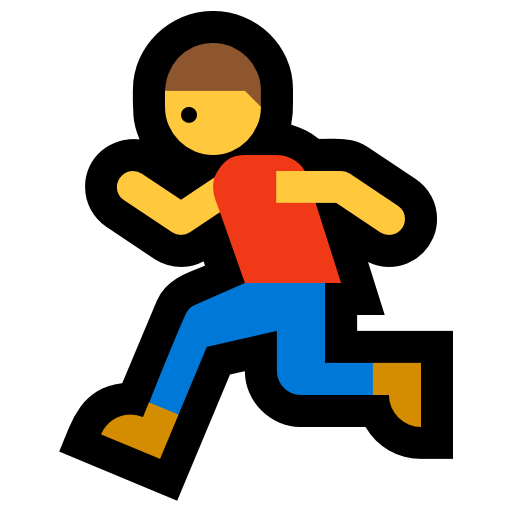Person Running as drawn by Microsoft in Windows 10 Anniversary Update