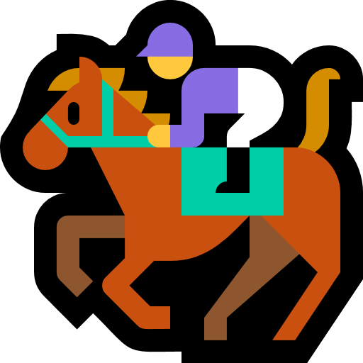 Horse Racing as drawn by Microsoft in Windows 10 Anniversary Update