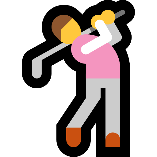 Person Golfing as drawn by Microsoft in Windows 10 Anniversary Update