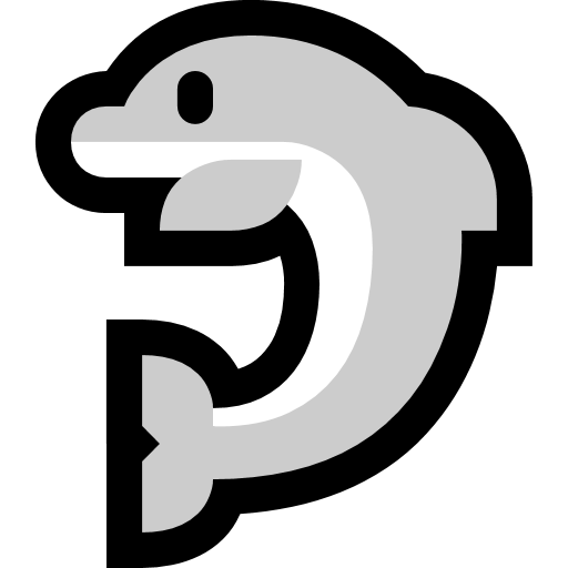 Dolphin as drawn by Microsoft in Windows 10 Anniversary Update