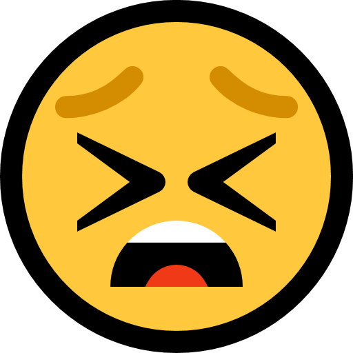 Tired Face as drawn by Microsoft in Windows 10 Anniversary Update