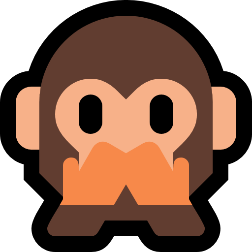 Speak-No-Evil Monkey as drawn by Microsoft in Windows 10 Anniversary Update