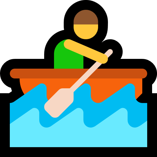 Person Rowing Boat as drawn by Microsoft in Windows 10 Anniversary Update