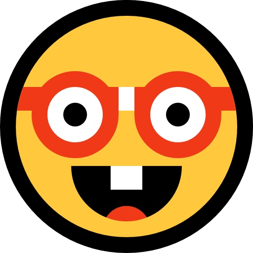 nerd face — Microsoft