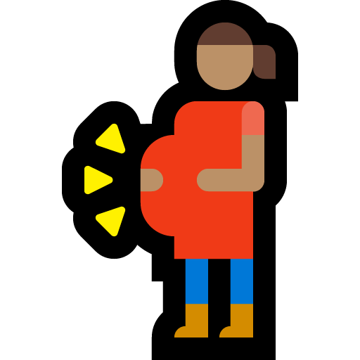 pregnant woman: medium skin tone — Microsoft