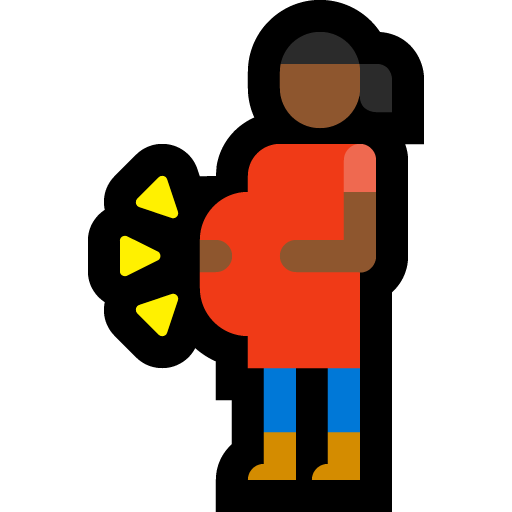 pregnant woman: medium-dark skin tone — Microsoft
