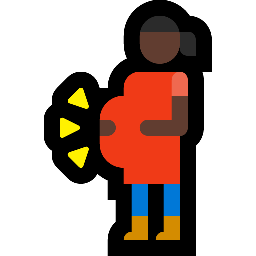 pregnant woman: dark skin tone — Microsoft