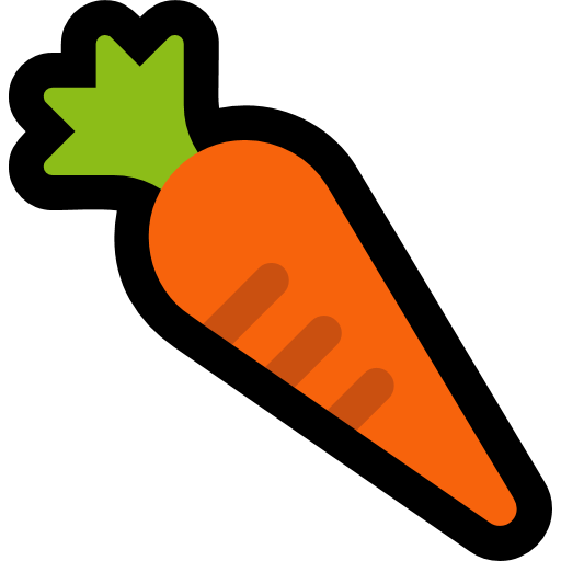 Carrot as drawn by Microsoft in Windows 10 Anniversary Update