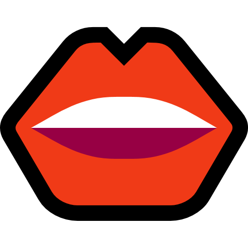Mouth as drawn by Microsoft in Windows 10 April 2018 Update