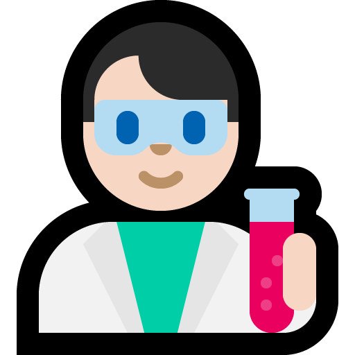 man scientist: light skin tone — Microsoft