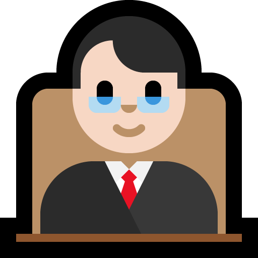 man judge: light skin tone — Microsoft