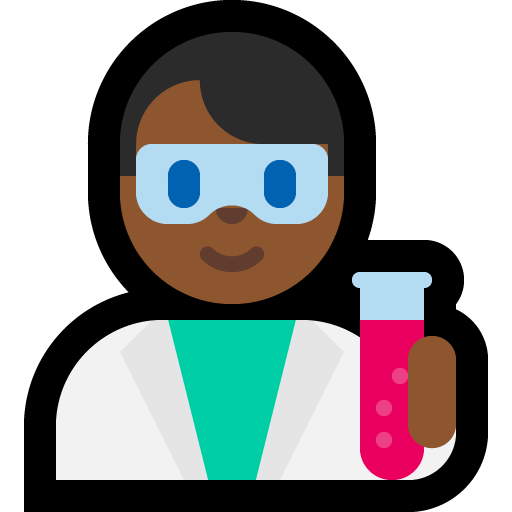 man scientist: medium-dark skin tone — Microsoft