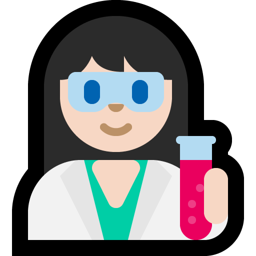 woman scientist: light skin tone — Microsoft